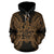 New Caledonia Polynesian ll Over Hoodie Map Gold - Polynesian Pride