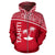 Tahiti All Over Zip up Hoodie Polynesian Curve Style - Polynesian Pride