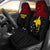 Papua New Guinea Car Seat Covers - Papua New Guinea FLag Polynesian Tattoo Universal Fit Red - Polynesian Pride