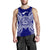 American Samoa Polynesian Men Tank Top Map Blue Blue - Polynesian Pride