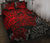 Guam Polynesian Quilt Bed Set - Red Turtle Flowing Red - Polynesian Pride