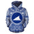 Tokelau ll Over Hoodie Tokelau Coat of rms Polynesian Flag Color Unisex Blue - Polynesian Pride