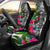 Vanuatu Car Seat Covers White - Turtle Plumeria Banana Leaf Universal Fit White - Polynesian Pride