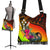 Kosrae Boho Handbag - Polynesian Hook And Hibiscus (Raggae) - Polynesian Pride