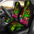 Vanuatu Polynesian Personalised Car Seat Covers - Hibiscus and Banana Leaves Universal Fit Reggae - Polynesian Pride