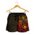 Polynesian Hawaii Shorts (Women) - Red Turtle Manta Ray - Polynesian Pride