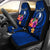 Yap Micronesia Custom Personalised Car Seat Covers - Floral With Seal Blue Universal Fit Blue - Polynesian Pride