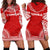 Tonga Women's Hoodie Dress - Polynesian Flag Chief Red - Polynesian Pride