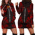 Papua New Guinea Hoodie Dress - Polynesian Tattoo Red Red - Polynesian Pride