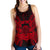 Tuvalu Polynesian Women Tank Top Map Red Red - Polynesian Pride