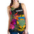 Tuvalu Women's Racerback Tank - Hibiscus Polynesian Pattern - Polynesian Pride