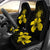 Hawaii Hibiscus Car Seat Cover - Turtle Map - Yellow - Polynesian Pride