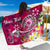 Samoa Custom Personalised Sarong - Turtle Plumeria (Pink) One Style One Size Pink - Polynesian Pride