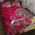 Polynesian Quilt Bed Set - Turtle Plumeria Pink Color Art - Polynesian Pride