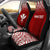 Hawaii Custom Personalised Car Seat Covers - Kanaka Maoli Polynesian Tattoo Fog Red Universal Fit Red - Polynesian Pride