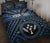 Kosrae Personalised Quilt Bed Set - Kosrae Flag In Polynesian Tattoo Style (Blue) Blue - Polynesian Pride