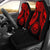 Federated States Of Micronesia Polynesian Car Seat Covers Pride Seal And Hibiscus Red Universal Fit Red - Polynesian Pride