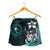 Chuuk Micronesia Women's Shorts Turquoise - Turtle With Hook - Polynesian Pride