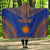 Marshall Islands Flag Polynesian Chief Hooded Blanket Hooded Blanket Blue - Polynesian Pride