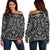 Polynesian Women's Off Shoulder Sweater 19 Grey - Polynesian Pride