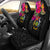 Solomon Islands Car Seat Covers - Polynesian Hibiscus Pattern Universal Fit Black - Polynesian Pride