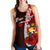 Tonga Polynesian Custom Personalised Women's Racerback Tank - Coat Of Arm With Hibiscus - Polynesian Pride