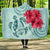 Hawaii Polynesian Turtle Hibiscus Blue Hooded Blanket - Bless Style - Polynesian Pride