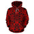 Hawaii Hoodie Polynesian Kakau Turtle Red Pullover Unisex Art - Polynesian Pride