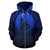 New Caledonia All Over Zip up Hoodie Lift up Blue - Polynesian Pride