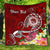 FSM Custom Personalised Premium Quilt - Turtle Plumeria (RED) Red - Polynesian Pride