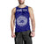 American Samoa Personalised Men's Tank Top - Seal In Polynesian Tattoo Style ( Blue) - Polynesian Pride