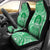 Vanuatu Car Seat Cover - Vanuatu Coat Of Arms Polynesian Flag Color Universal Fit Green - Polynesian Pride