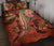 Polynesian Turtle Quilt Bed Set - Tribal Tattoo With Hibiscus Coral - Polynesian Pride