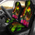 Papua New Guinea Polynesian Car Seat Covers - Hibiscus and Banana Leaves Universal Fit Reggae - Polynesian Pride