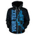 Kosrae Custom Zip up Hoodie Micronesia Kosraean Warrior Blue - Polynesian Pride