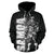 American Samoa Polynesian Zip up Hoodie Samoan Warrior - Polynesian Pride