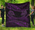 Aotearoa Premium Quilt Purple Maori Manaia With Silver Fern - Polynesian Pride