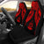 Vanuatu Polynesian Car Seat Covers Pride Seal And Hibiscus Red Universal Fit Red - Polynesian Pride