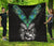 New Zealand Maori Moko Premium Quilt Paua Shell Black - Polynesian Pride