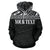 Tokelau Polynesian ll Over Custom Hoodie Black Horizontal - Polynesian Pride