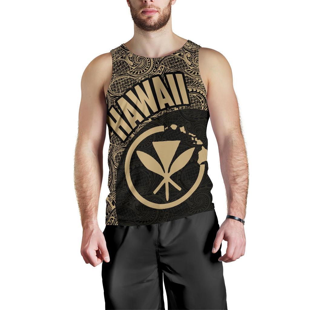 Hawaii Kanaka Maoli Mens Tank Top 02 TH90 Black - Polynesian Pride