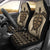 Polynesian Car Seat Covers - Polynesian Turtle Pattern Brown Universal Fit Black - Polynesian Pride