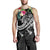 Kosrae Polynesian Men's Tank Top - Summer Plumeria (Black) - Polynesian Pride