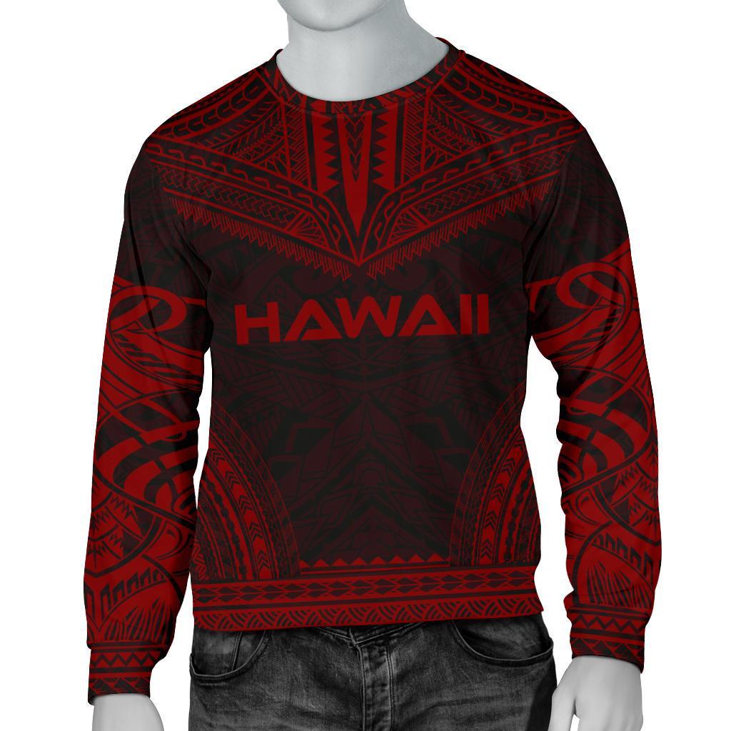 Hawaii Sweater - Polynesian Chief Red Version Unisex Red - Polynesian Pride