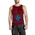 Samoa Men's Tank Top - Samoa Coat Of Arms, Polynesian Tattoo Red Red - Polynesian Pride