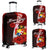 Tonga Polynesian Custom Personalised Luggage Covers - Coat Of Arm With Hibiscus Red - Polynesian Pride