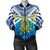 Tuvalu Rugby Women Bomber Jacket Polynesian Flag Blue - Polynesian Pride