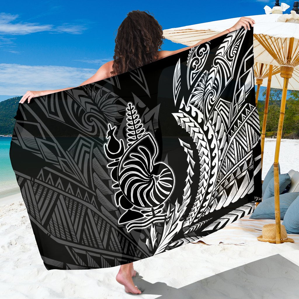 New Caledonia Sarong - Wings Style Sarong - New Caledonia One Size Black - Polynesian Pride