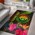 Federated States of Micronesia Polynesian Personalised Area Rug - Hibiscus and Banana Leaves Reggae - Polynesian Pride