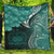 Samoa Premium Quilt - Samoa Seal Wave Style (Green) Green - Polynesian Pride